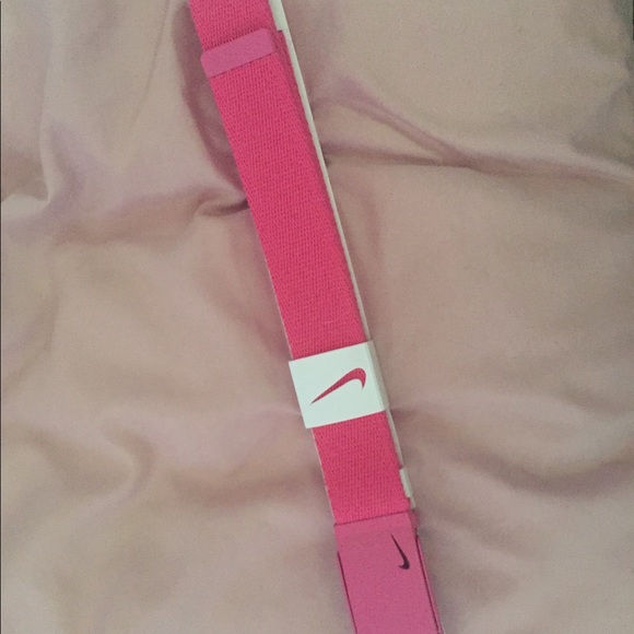 Pink nike belt